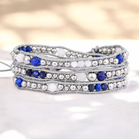 Pulsera envolvente de protección Celestial Lapis