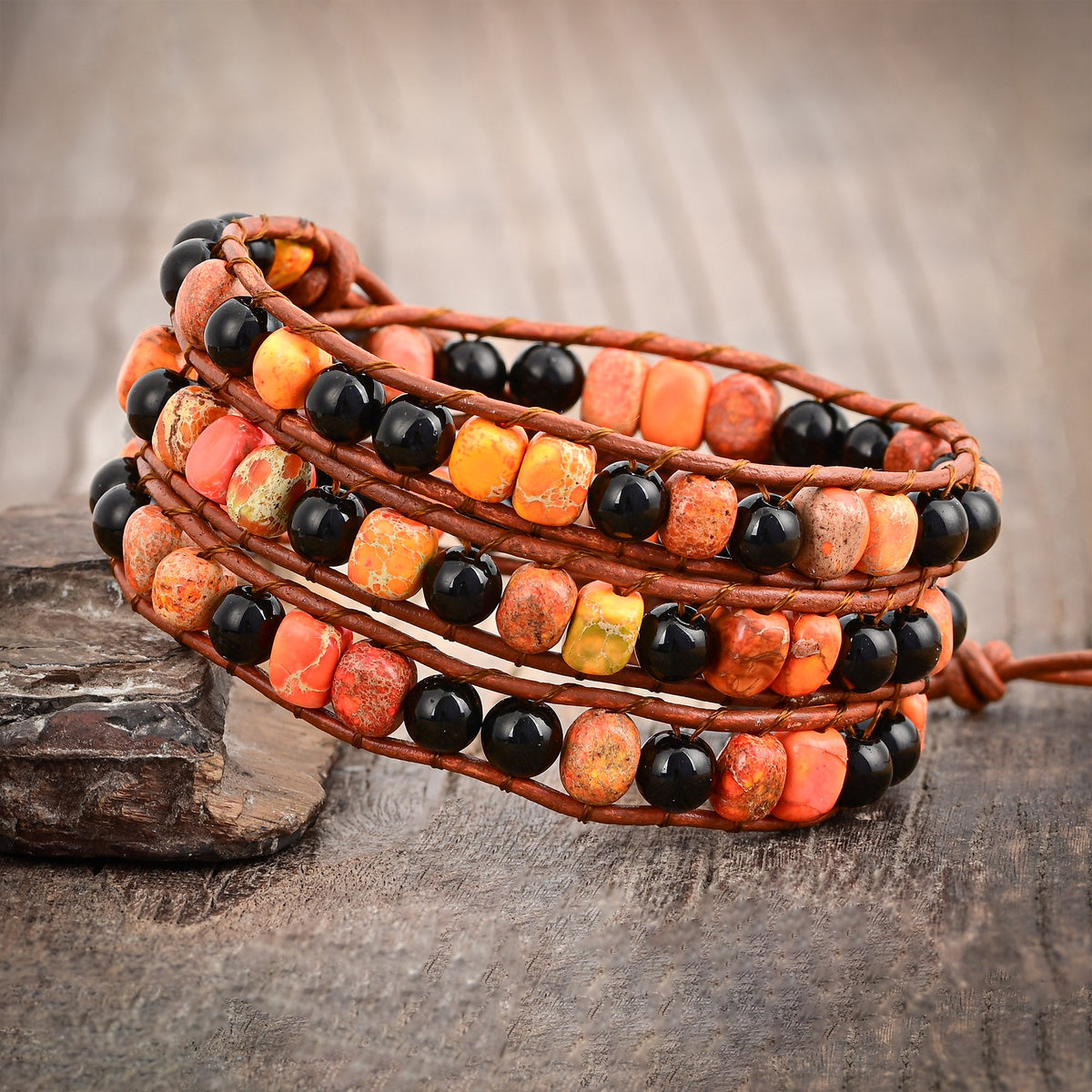 Pulsera Envoltura Ágata Espeluznante