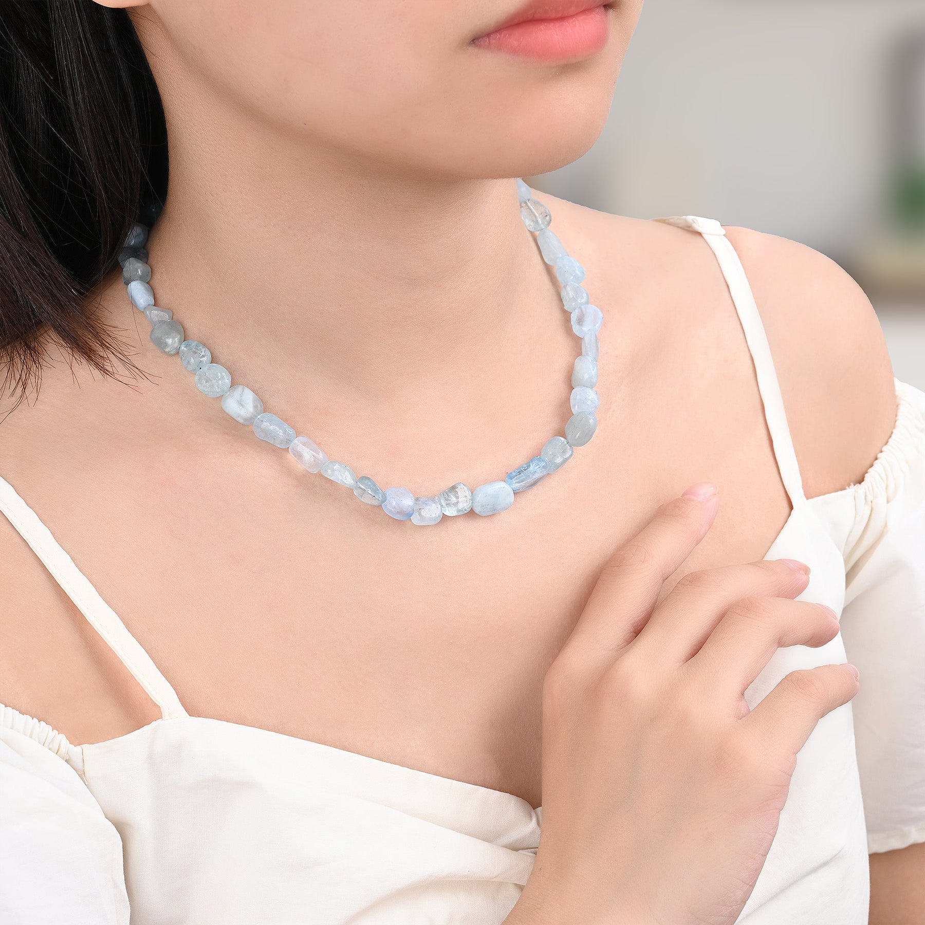 Collar de aguamarina Serenity