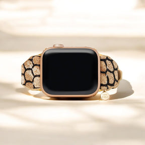 Correa de cuero Midnight Scales para Apple Watch