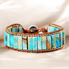 Pulsera de energía de jaspe turquesa