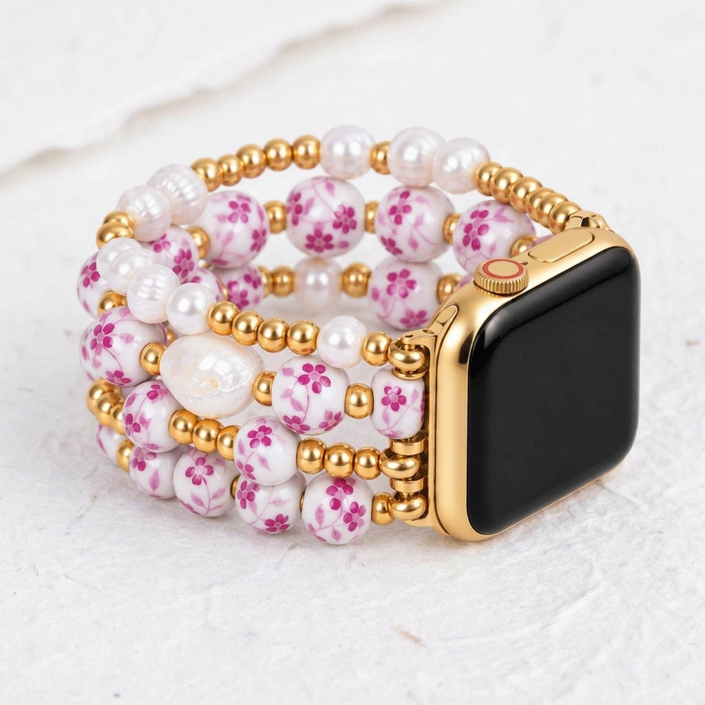 Correa para Apple Watch Rose Blossom de Porcelain Garden