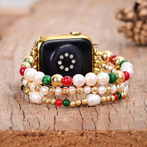 Correa elástica Christmas Starlight para Apple Watch