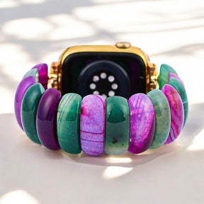 Pulsera elástica Bohemian Jewel Agate para Apple Watch