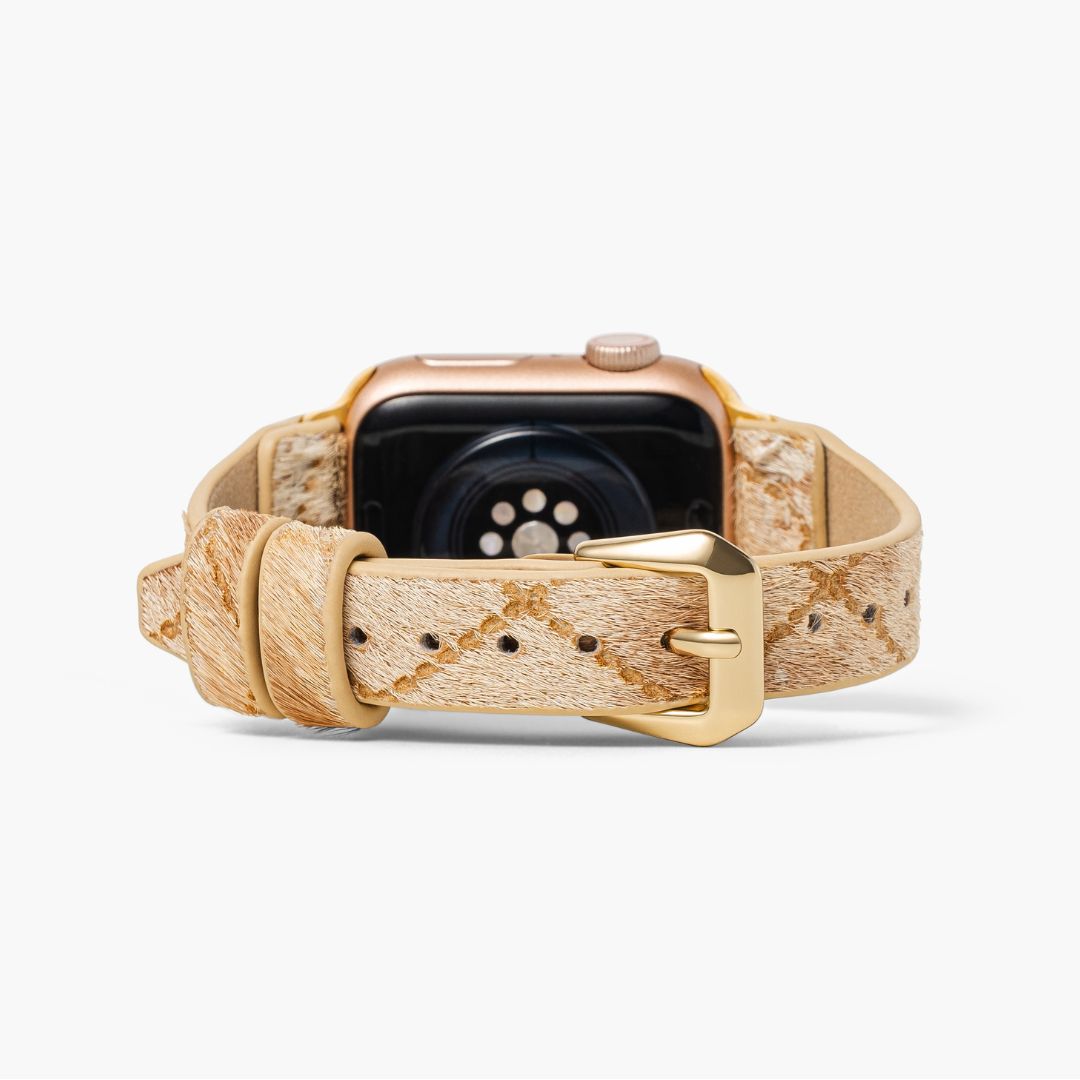 Correa de cuero para Apple Watch en tonos Driftwood