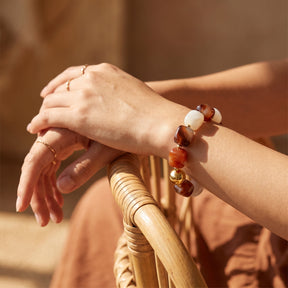 Pulsera gruesa de cuentas mixtas Luna del Desierto