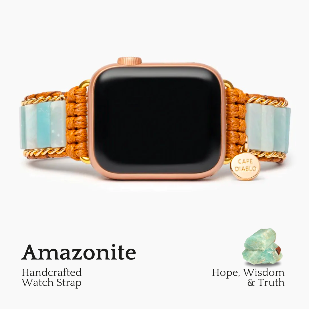 Correa de protección de amazonita para Apple Watch