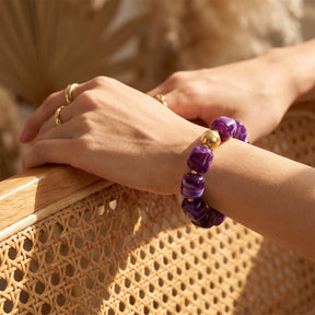 Pulsera gruesa Amethyst Dream