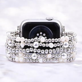Correa elástica de perla brillante para Apple Watch