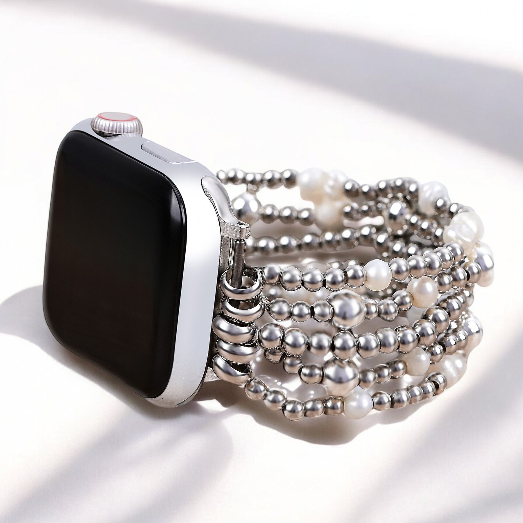 Correa elástica de perla brillante para Apple Watch