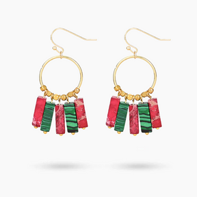 Pendientes colgantes Jolly Poinsettia Hues