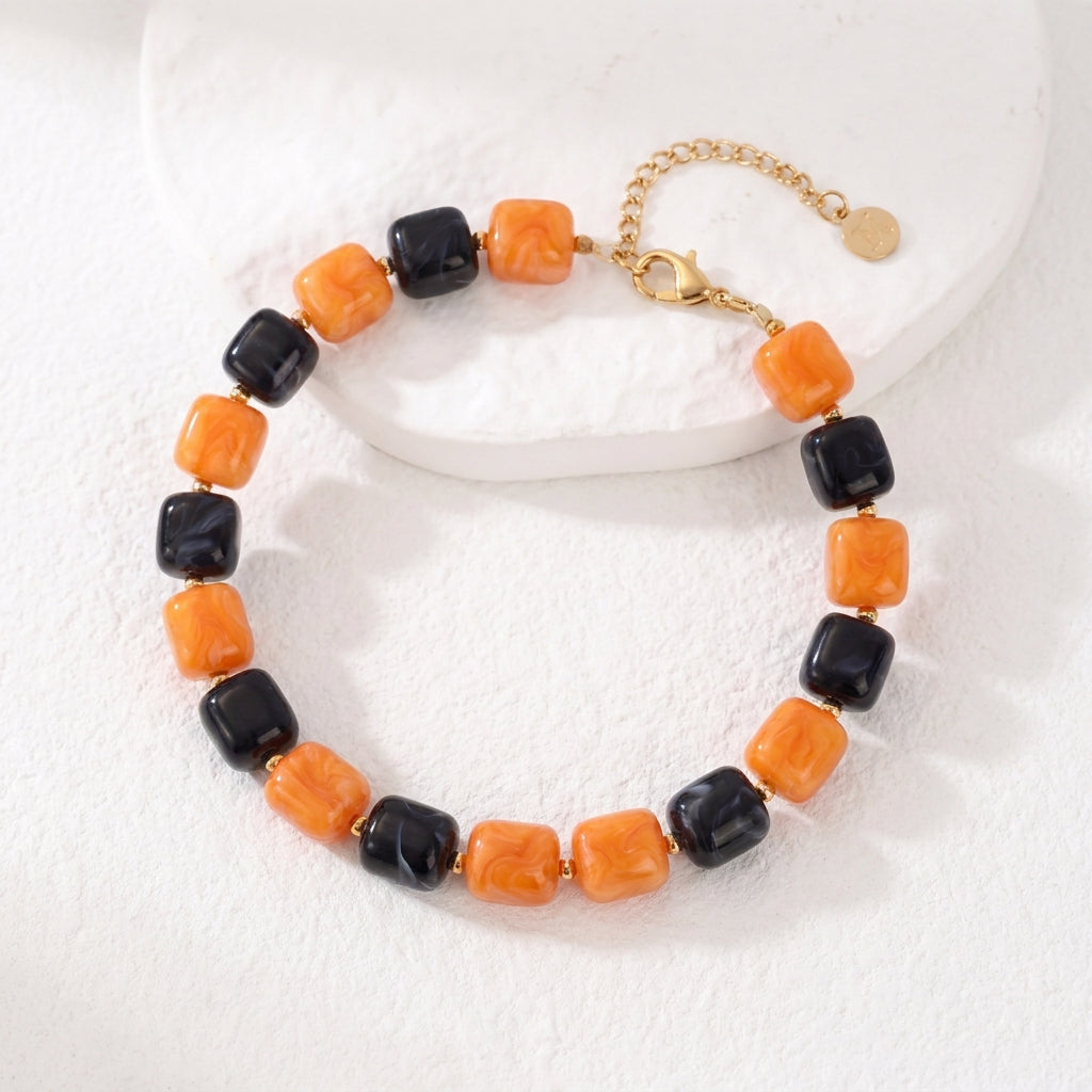 Collar grueso de Halloween Calabaza negra