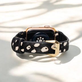 Correa de cuero Safari monocromo para Apple Watch