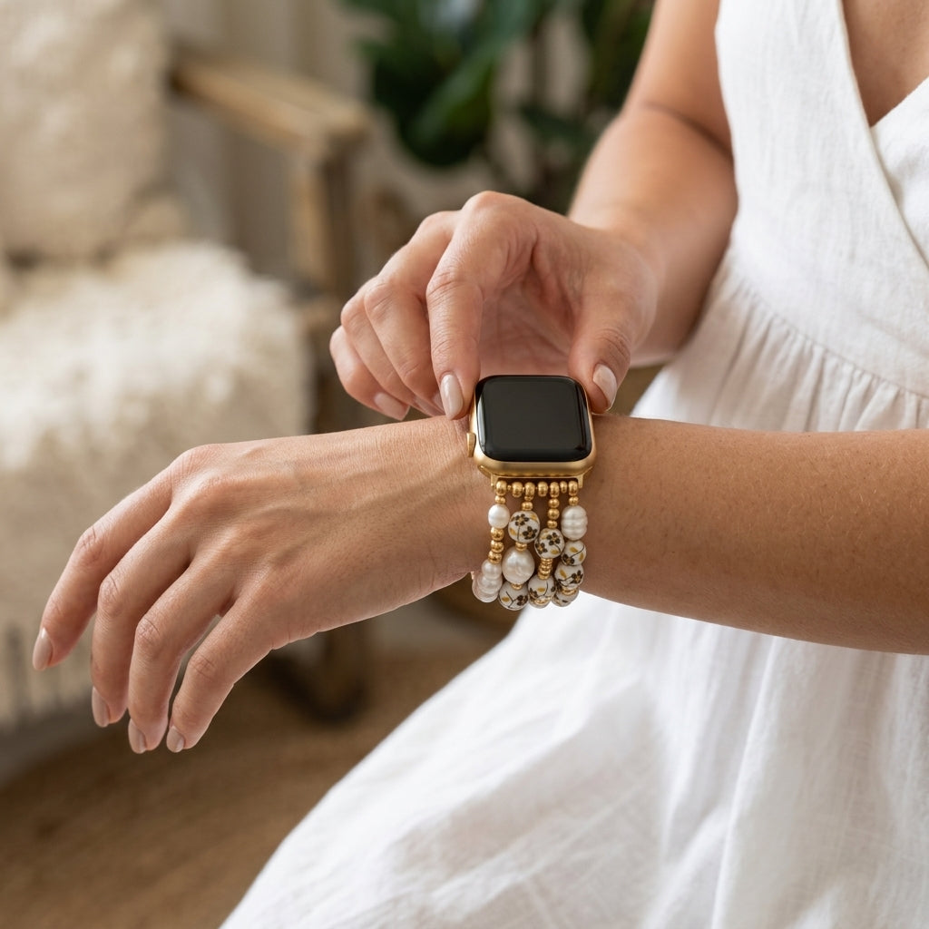 Correa para Apple Watch Golden Meadow de Porcelain Garden