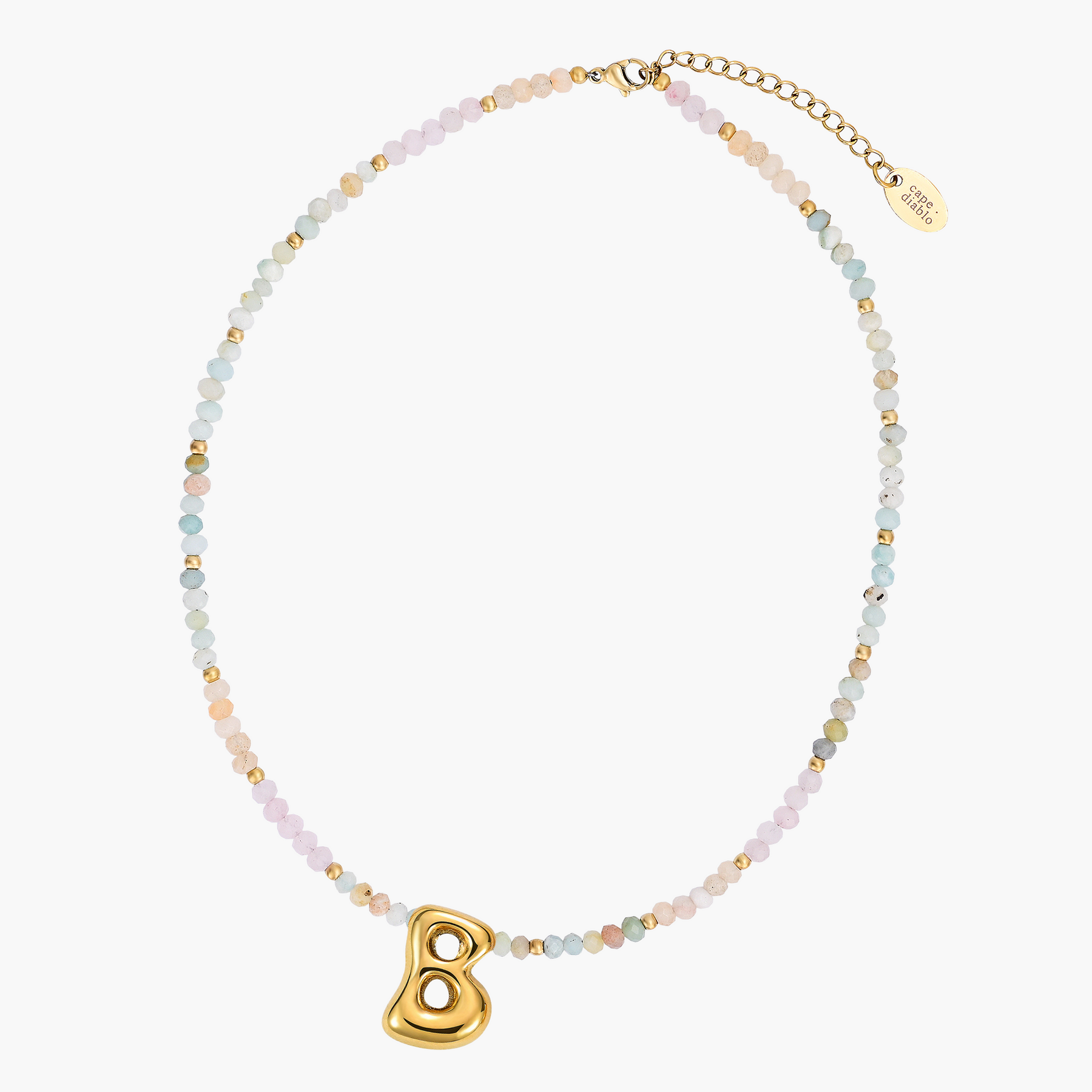Collar Inicial Bubble Pastel