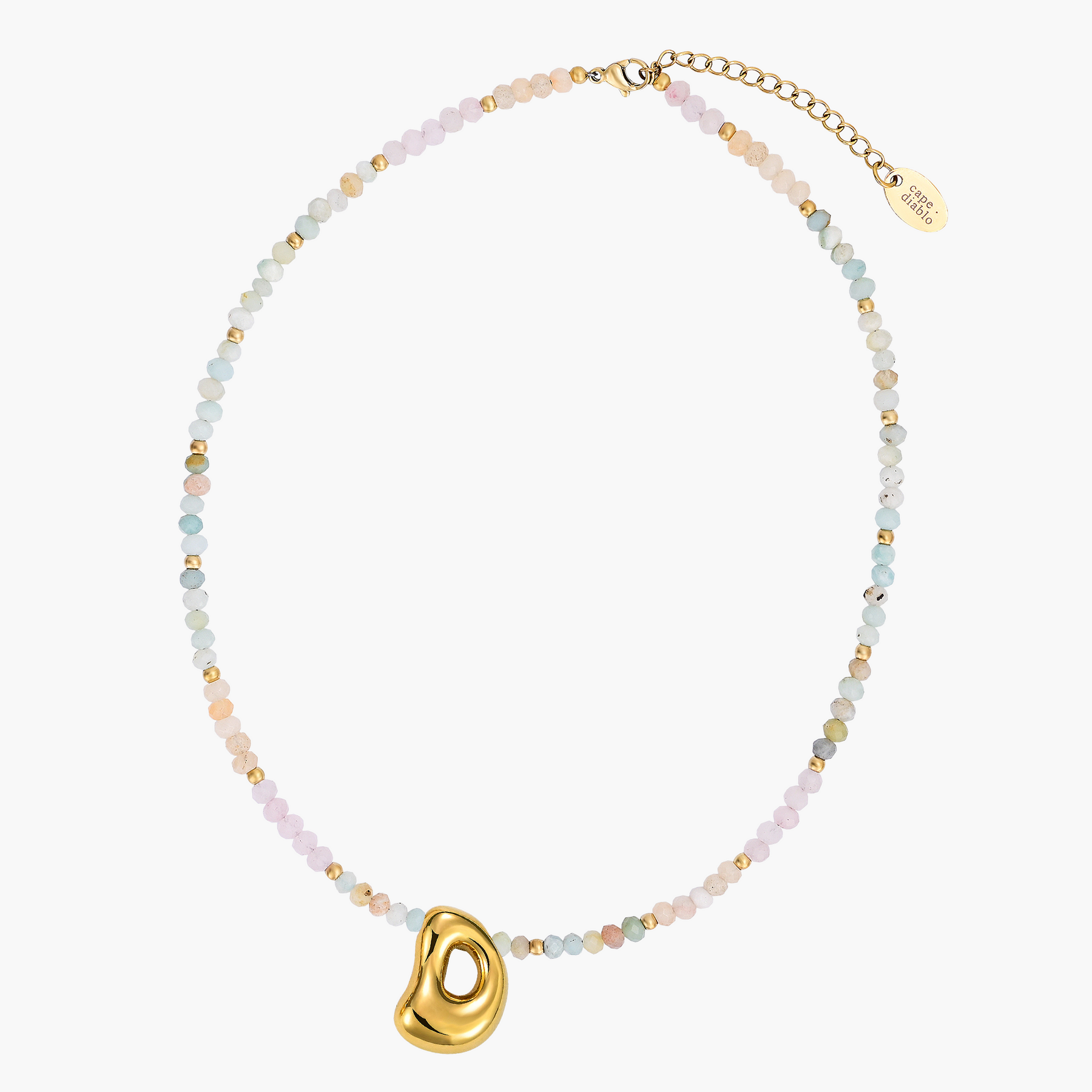 Collar Inicial Bubble Pastel