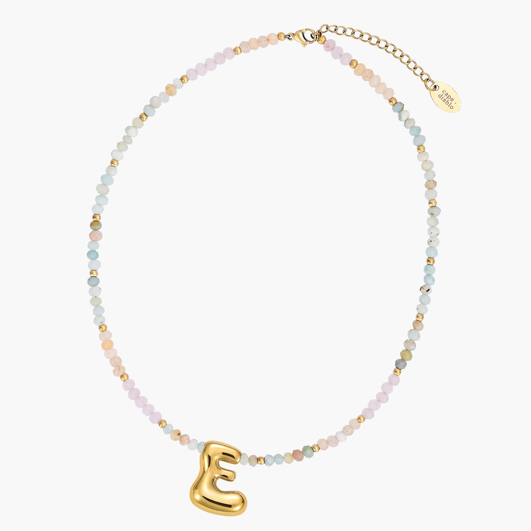 Collar Inicial Bubble Pastel