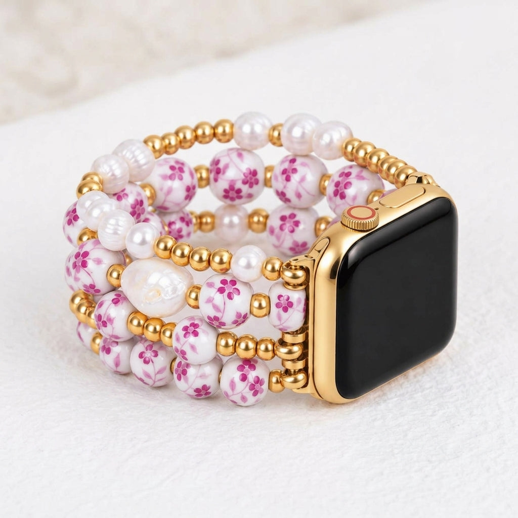 Correa para Apple Watch Rose Blossom de Porcelain Garden