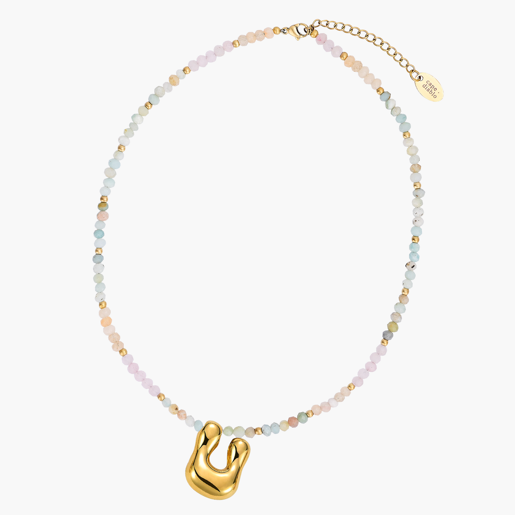 Collar Inicial Bubble Pastel