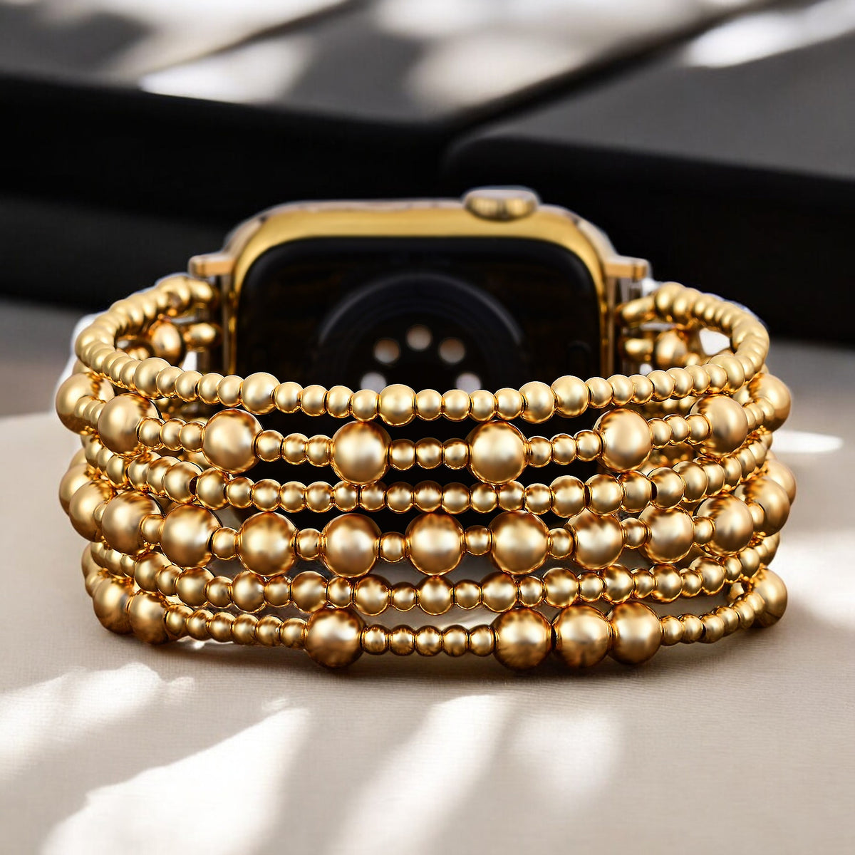 Correa Golden Demure Stretch Apple Watch