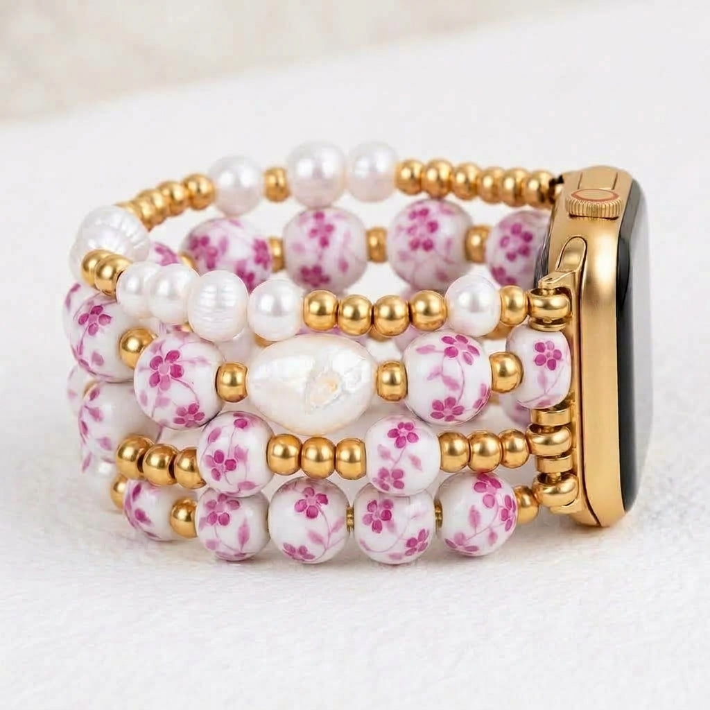 Correa para Apple Watch Rose Blossom de Porcelain Garden