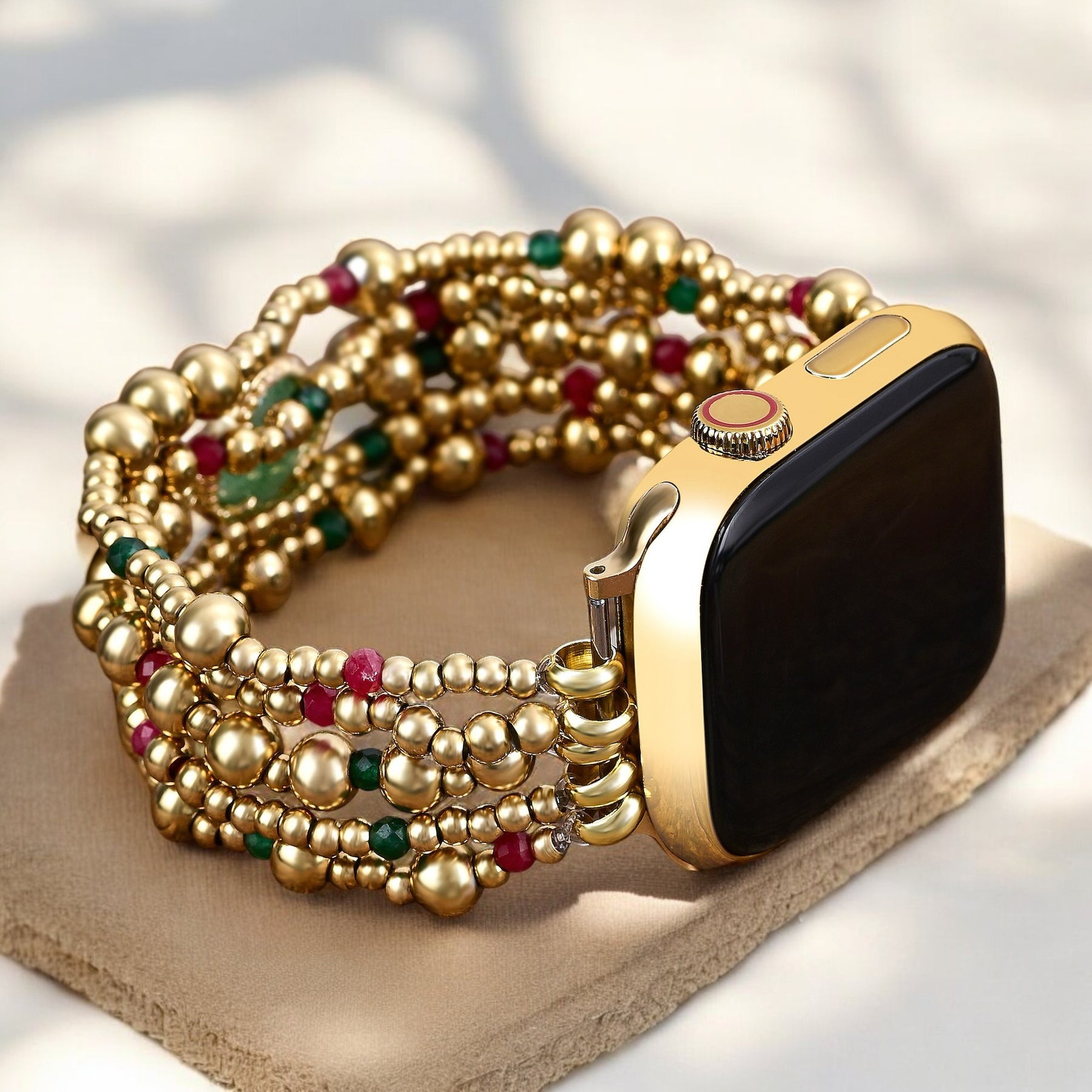 Correa Merry Clover Gold Stretch para Apple Watch