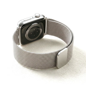 Correa de lujo para Apple Watch de acero platino