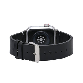 Correa de cuero azul para Apple Watch para hombre