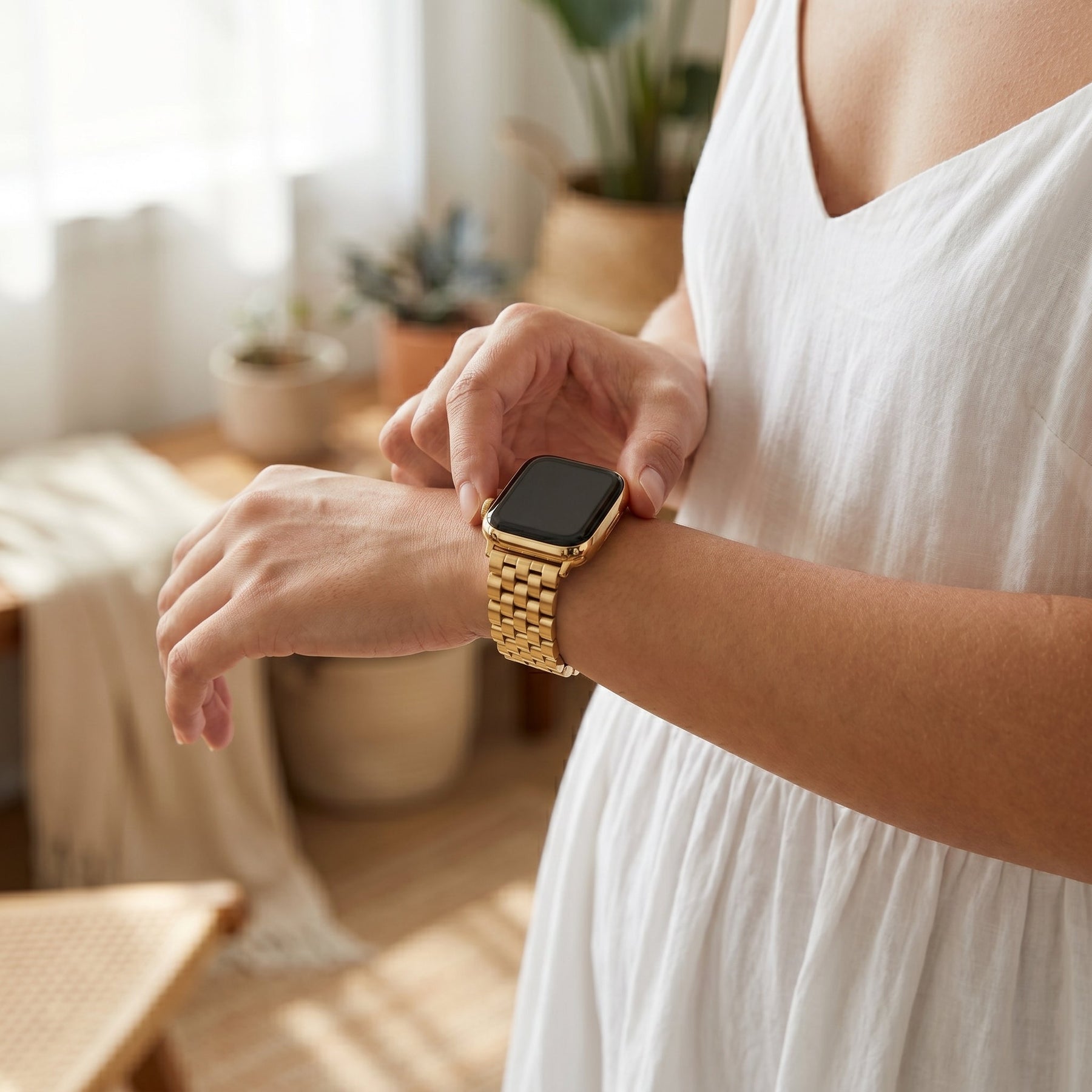 Correa de lujo Golden Chic para Apple Watch
