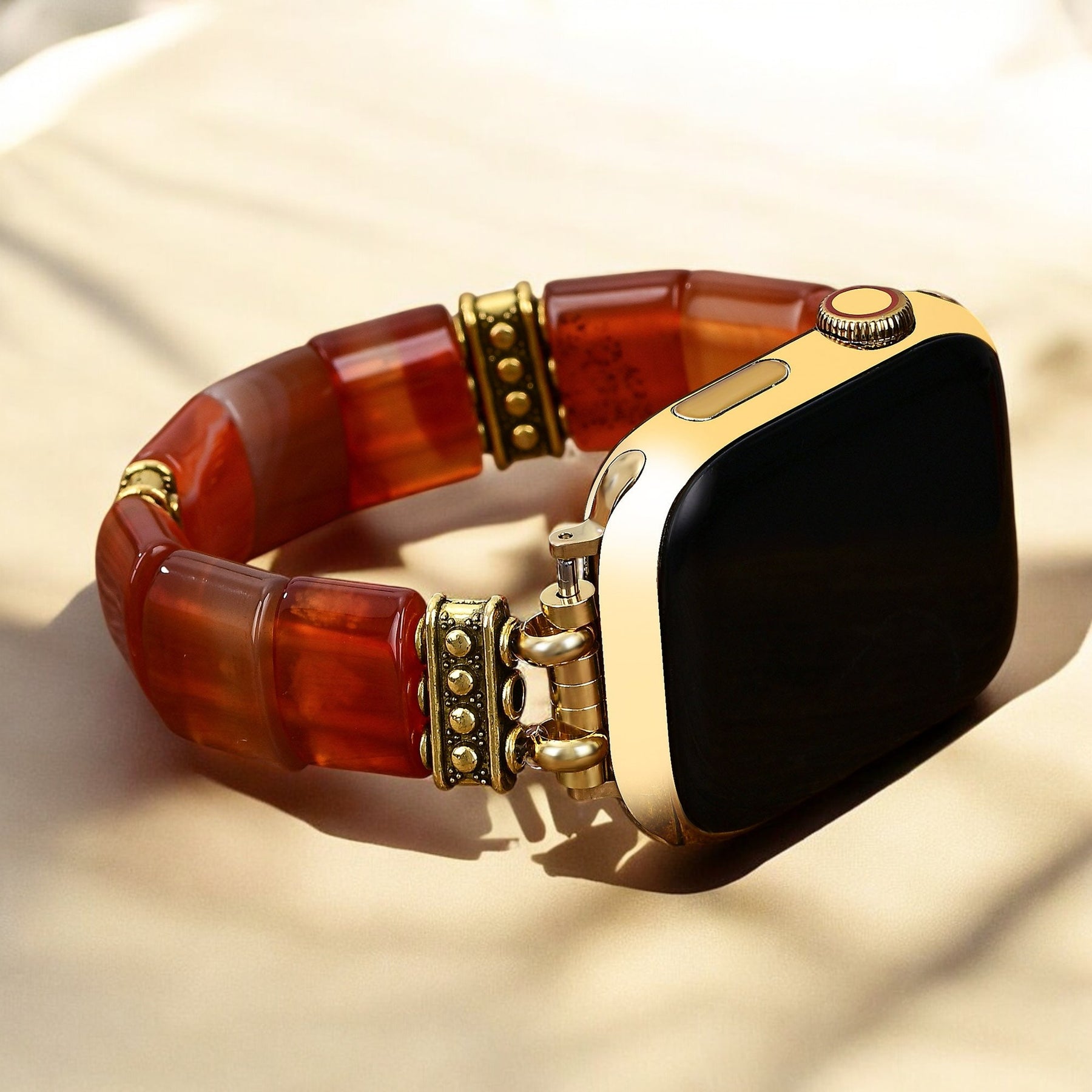 Correa elástica Serene Flame Agate para Apple Watch