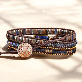 Pulsera Envoltura Realeza Medianoche