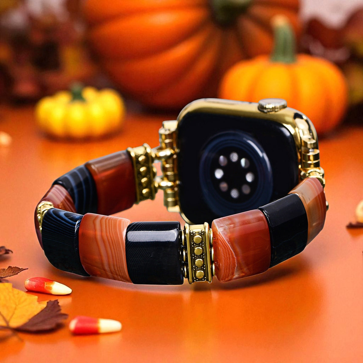 Correa Haunted Stripes Halloween para Apple Watch