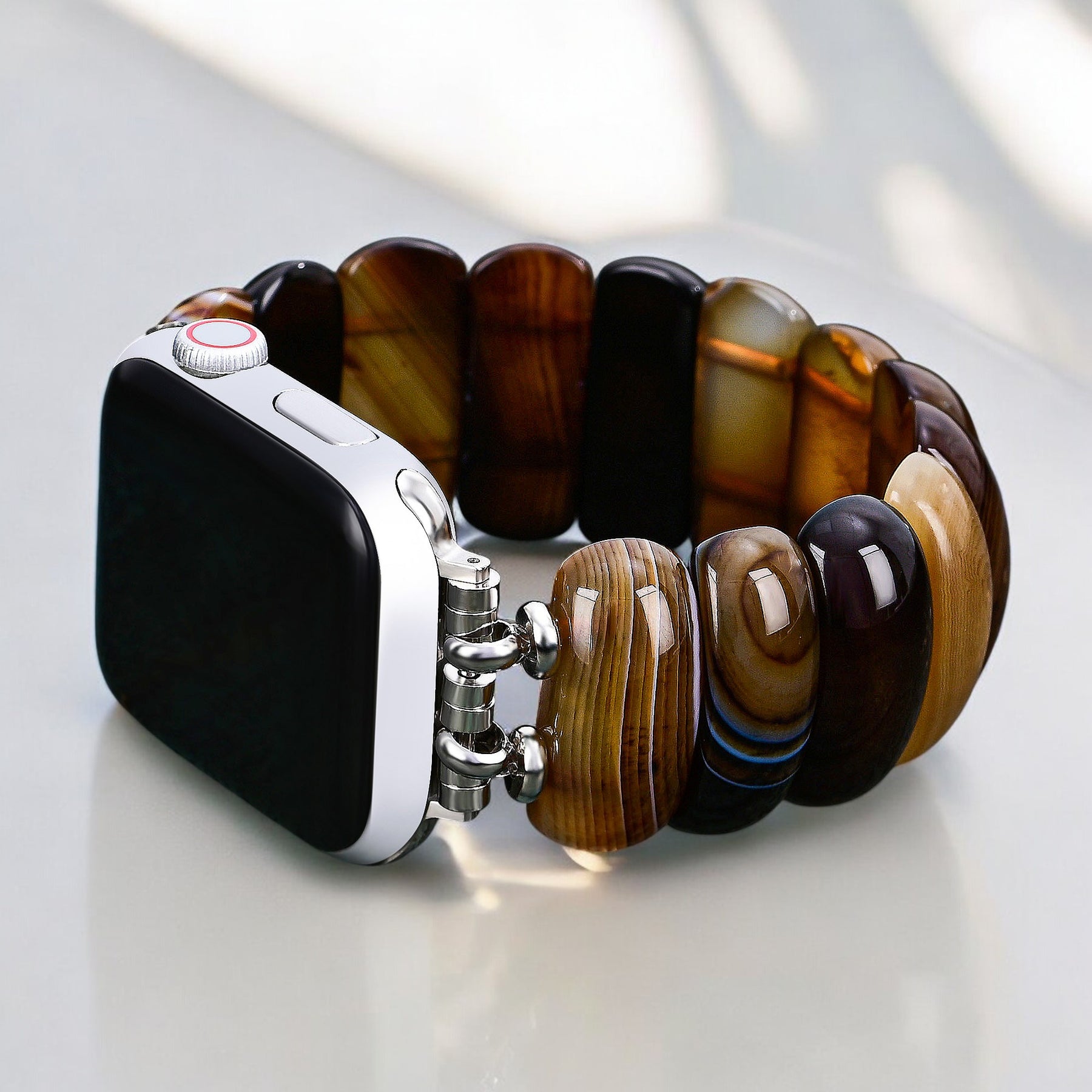 Correa elástica de ágata Earthly Ember para Apple Watch