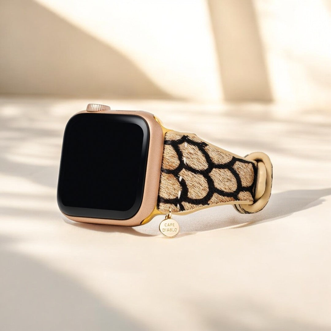 Correa de cuero Midnight Scales para Apple Watch