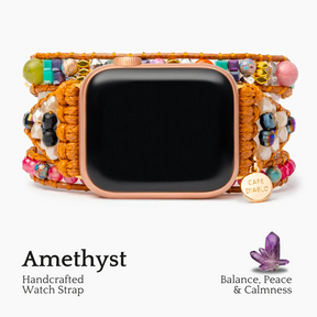 Correa de Apple Watch con Amatista Healing Protection