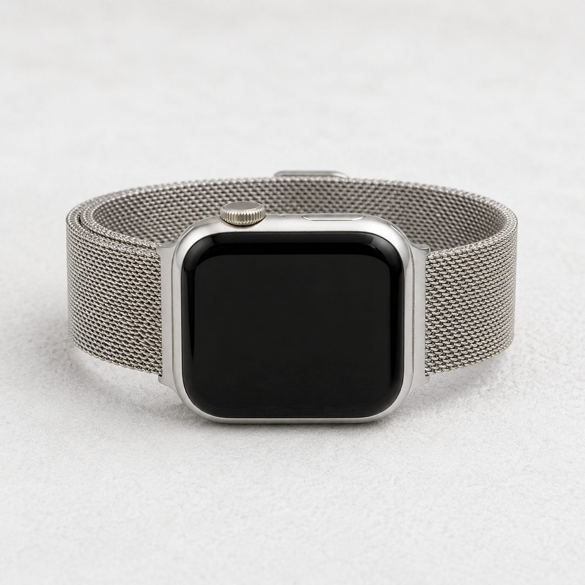 Correa de lujo para Apple Watch de acero platino