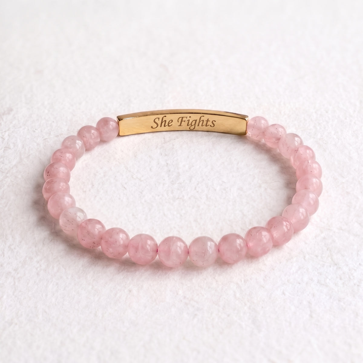 Pulsera del Mes de Concientización sobre el Cáncer de Mama - Ella lucha