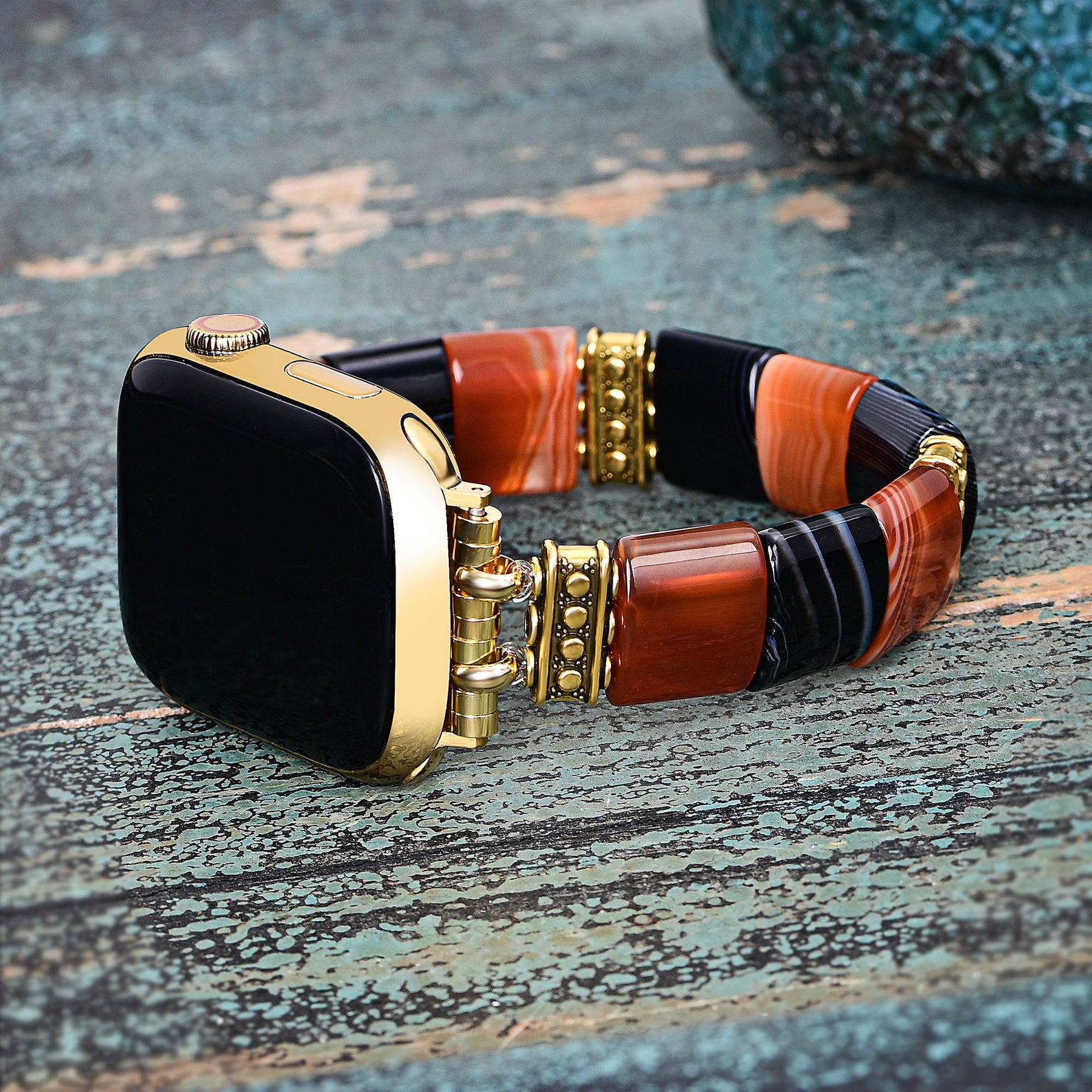 Correa Haunted Stripes Halloween para Apple Watch