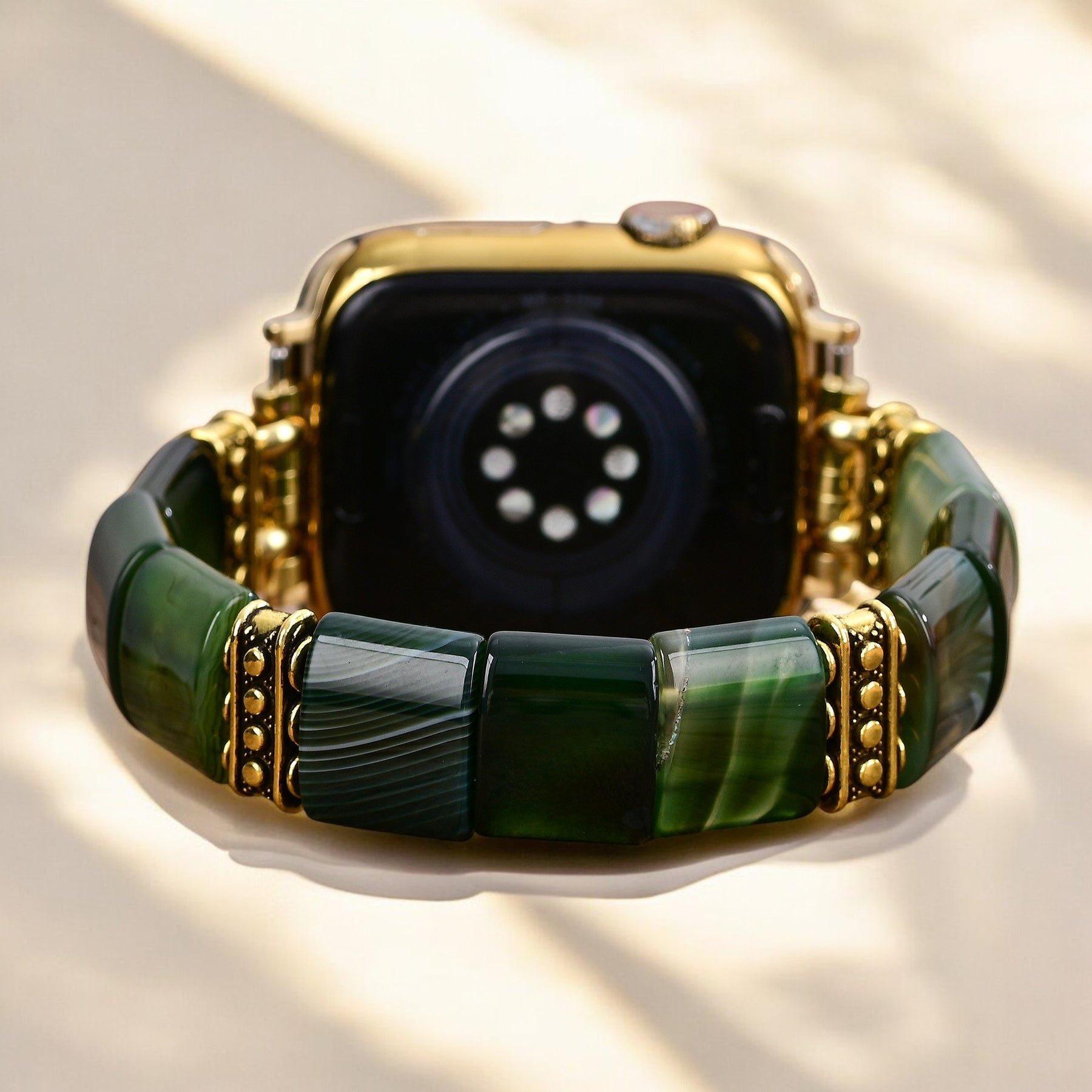 Correa elástica de ágata serenidad perenne para Apple Watch