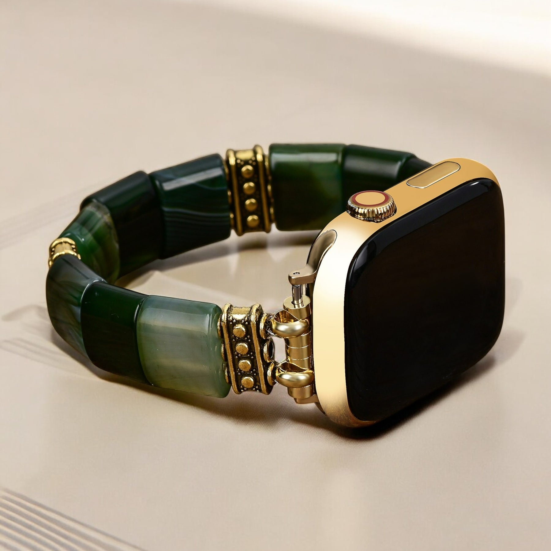 Correa elástica de ágata serenidad perenne para Apple Watch