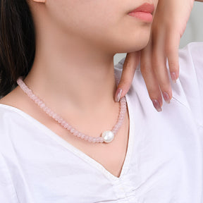 Collar de perlas Rose Glow