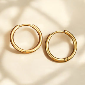 Pendientes de aro dorados Gleam