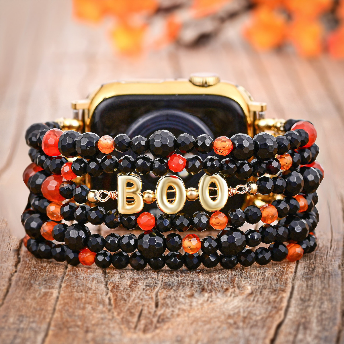 Correa para Apple Watch con diseño de calabaza de Halloween