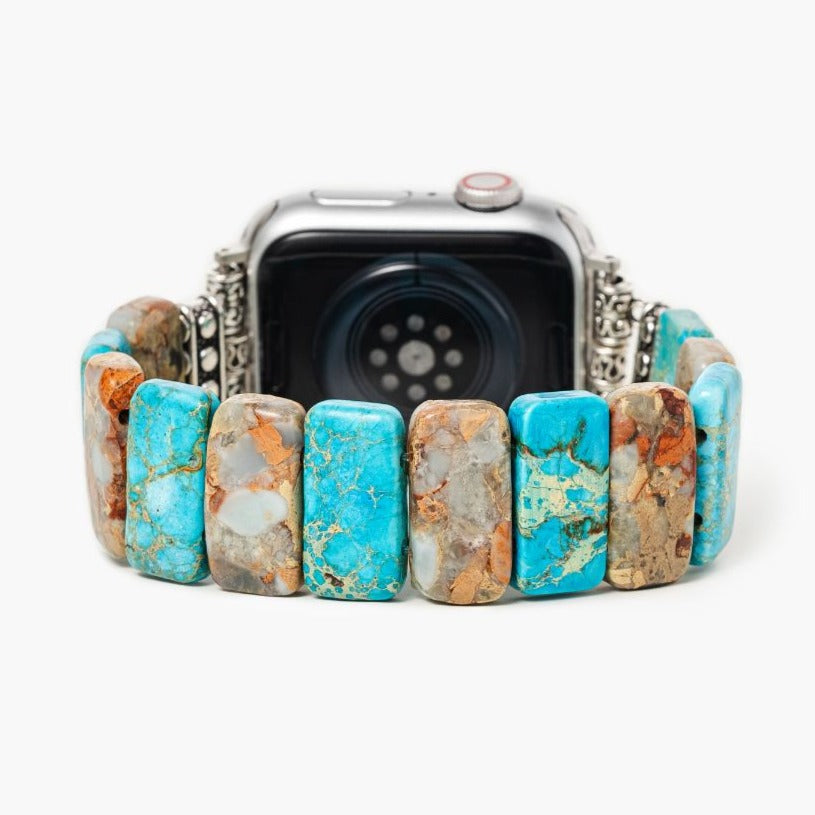 Correa elástica turquesa costera Apple Watch