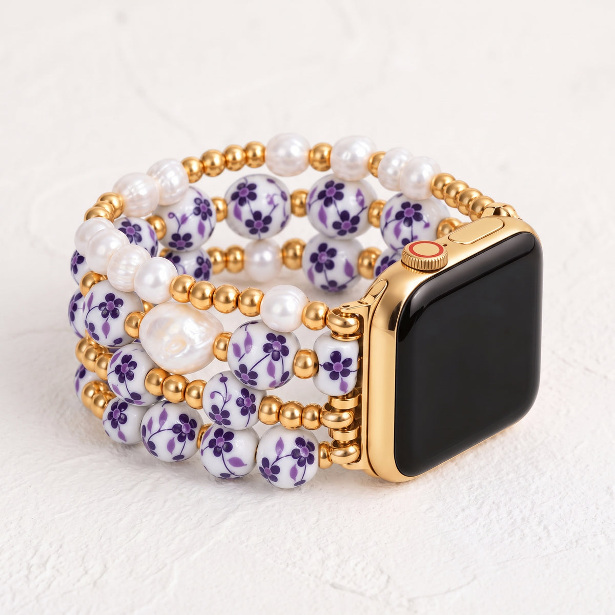 Correa para Apple Watch Violet Bloom de Porcelain Garden