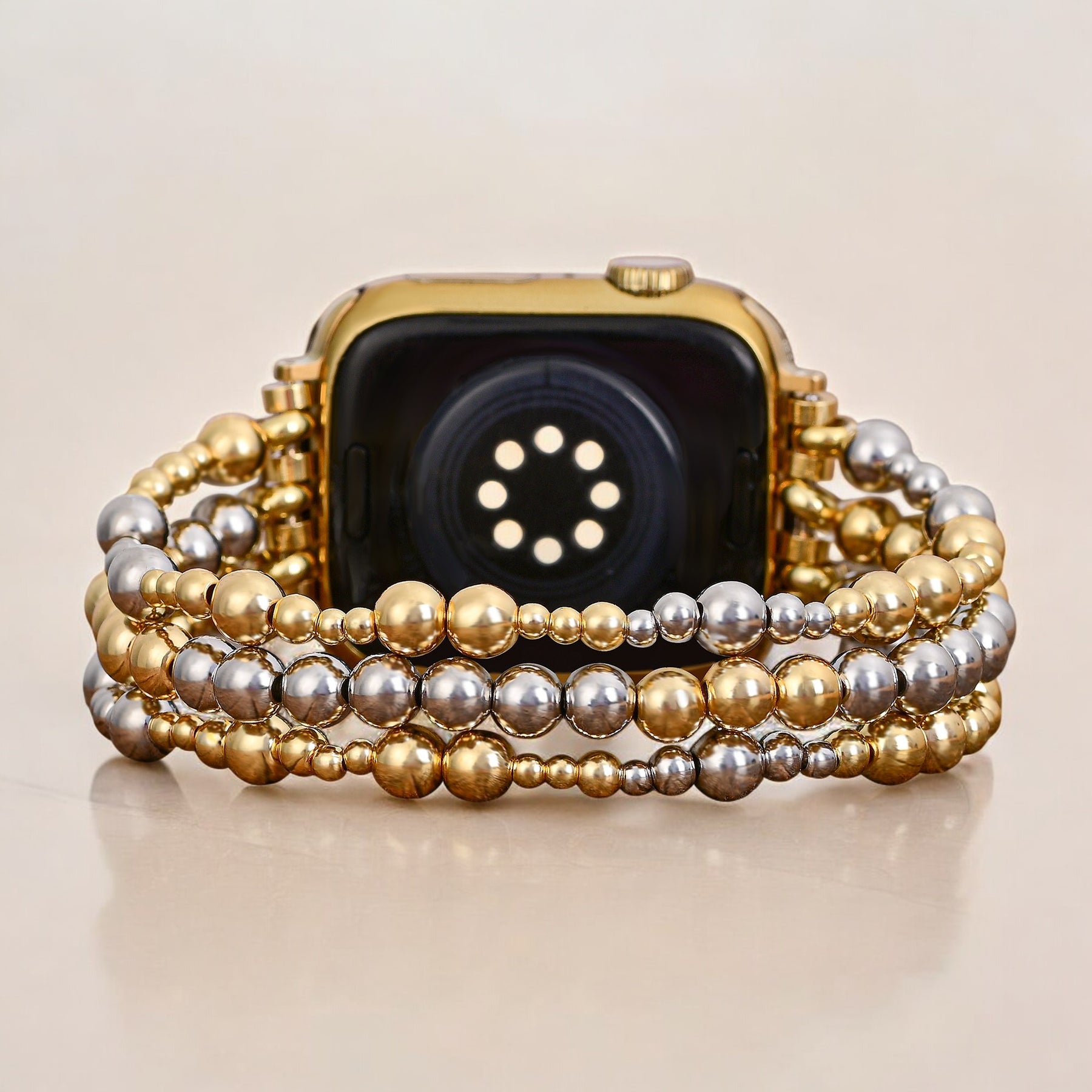 Correa elástica Sterling Gold para Apple Watch
