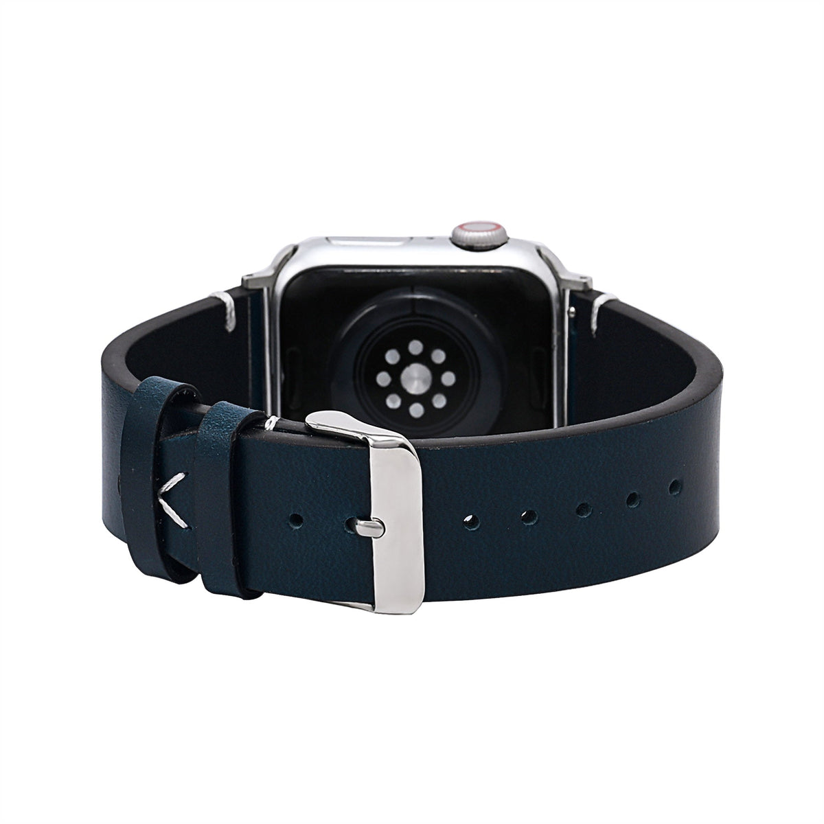Correa de cuero azul para Apple Watch para hombre