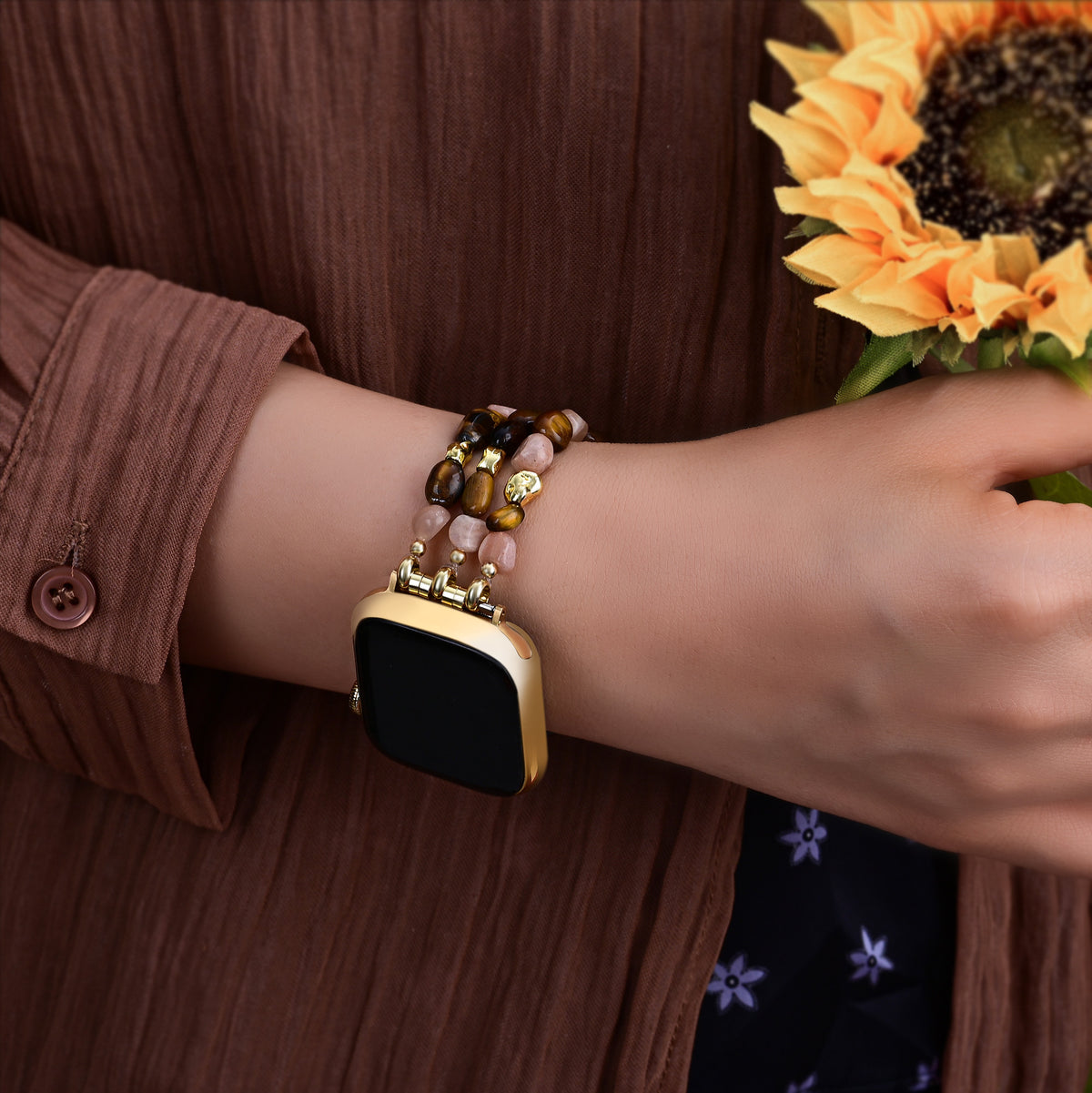 Correa elástica Autumn Ember para Apple Watch