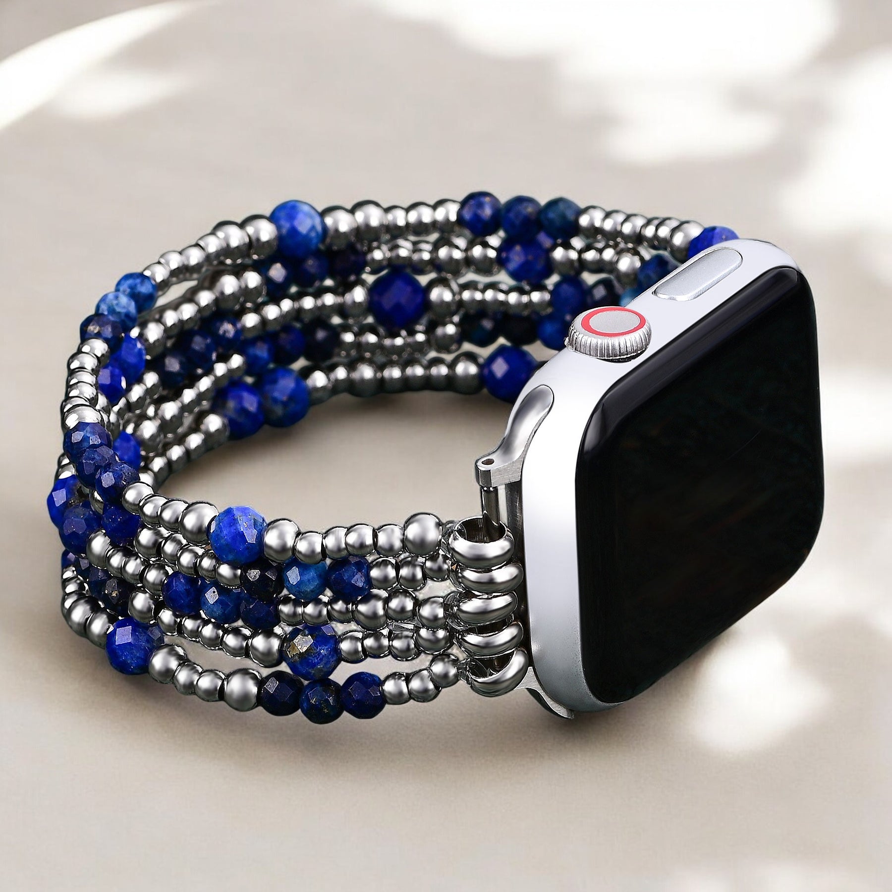 Correa Azure Serenity Silver Stretch Apple Watch
