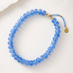Collar azul de horizonte voluminoso